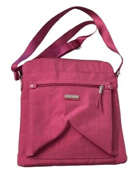 baggallini provence travel crossbody bag Calais #CAL532 — Rooten's & Adventure With An Exterior Color Of Mauve And Rfid Blocking Technology Phone Wristlet Baggallini Provence Crossbody